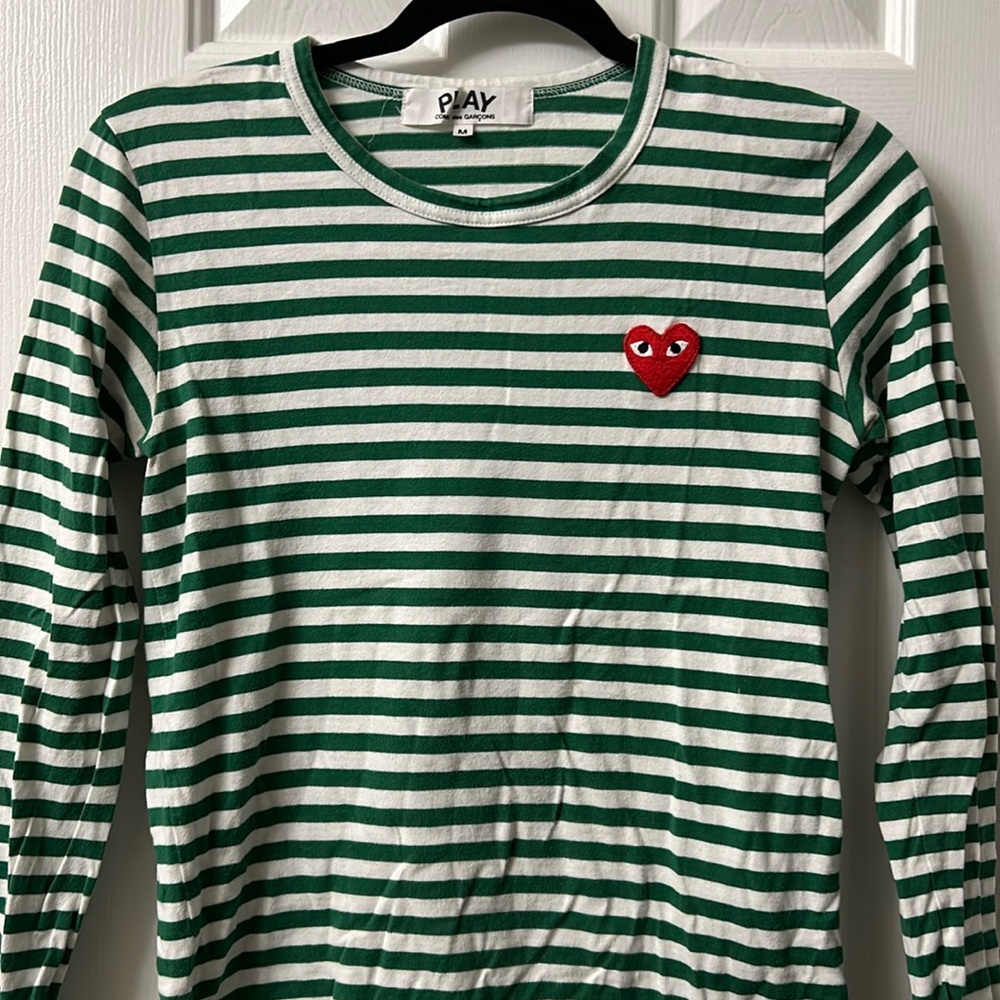 Comme de garcons play striped t shirt